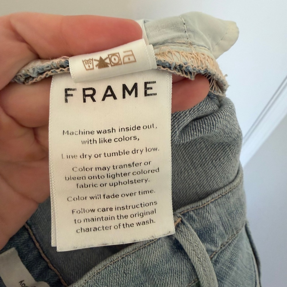 FRAME Le Boy Jeans Womens Size 26 Light Wash Denim Keaton Cut - Picture 9 of 11